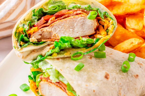 Fresh wraps at Parrot Pizza in Worcester MA