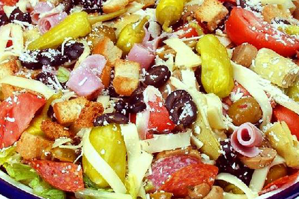 Fresh salads at Parrot Pizza in Worcester MA